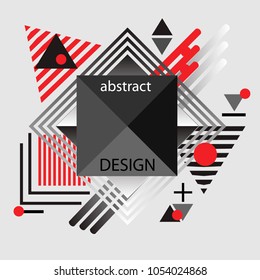 Abstract minimal geometric background. Geometric pattern with trendy gradient texture. For printing on covers, banners, sales, flyers. Modern design. Vector. EPS10