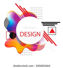 Abstract minimal geometric background. Geometric pattern with trendy gradient texture. For printing on covers, banners, sales, flyers. Modern design. Vector. EPS10