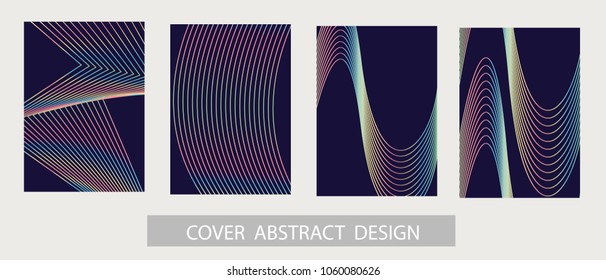 Abstract minimal geometric background. Geometric pattern with trendy gradient texture. For printing on covers, banners, sales, flyers. Modern design. Vector. EPS10