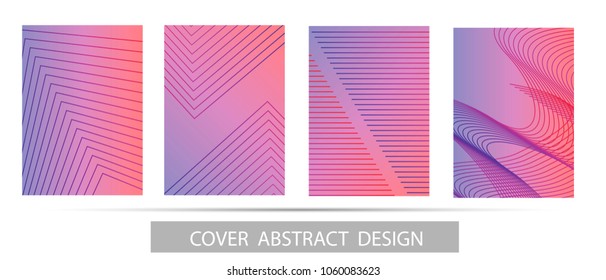 Abstract minimal geometric background. Geometric pattern with trendy gradient texture. For printing on covers, banners, sales, flyers. Modern design. Vector. EPS10