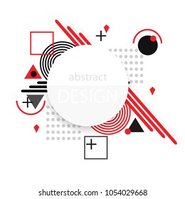 Abstract minimal geometric background. For printing on covers, banners, sales, flyers. Modern design. Vector. EPS10