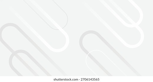 Abstrato mínimo abstrato fundo geométrico com tons de cinza suave, formas circulares e padrões de linha modernos. Perfeito para apresentações, web design, cartazes, vetor