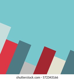 Abstract minimal geometric background, strips shapes design 