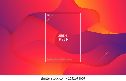 Abstract minimal geometric background. Trendy gradient shapes composition with 3D style. Fluid gradient geometric for minimal banners, logo, flyer, poster, presentation and advertising.