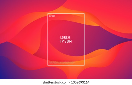 Abstract minimal geometric background. Trendy gradient shapes composition with 3D style. Fluid gradient geometric for minimal banners, logo, flyer, poster, presentation and advertising.