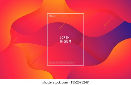 Abstract minimal geometric background. Trendy gradient shapes composition with 3D style. Fluid gradient geometric for minimal banners, logo, flyer, poster, presentation and advertising.