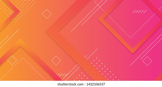 Abstract Minimal Geometric Background  with Trendy Gradient