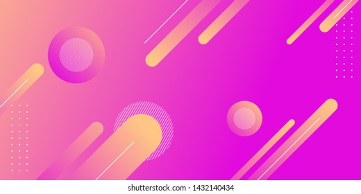 Abstract Minimal Geometric Background  with Trendy Gradient