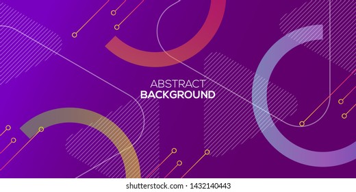 Abstract Minimal Geometric Background  with Trendy Gradient