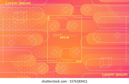 Abstract Minimal Geometric Background with Trendy Gradient , Suitable For Wallpaper, Banner, Background, Card, Book Illustration, landing page, gift, cover, flyer, report, bussiness, social media,