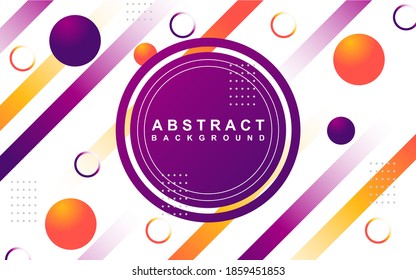Abstract minimal geometric background with trendy and modern gradient colorful. Vector graphic design layout template can use for banner promotion, cover poster, flyer, frame, presentation business
