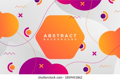 Abstract minimal geometric background with trendy and modern gradient colorful. Vector graphic design layout template can use for banner promotion, cover poster, flyer, frame, presentation business