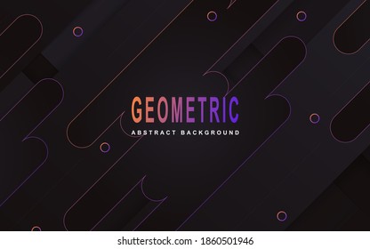 Abstract minimal geometric background with trendy and modern gradient colorful. Vector graphic design layout template can use for banner promotion, cover poster, flyer, frame, presentation business