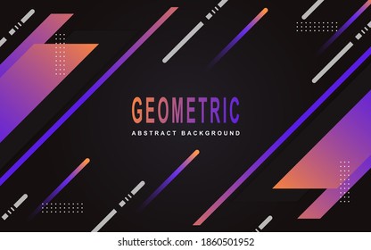 Abstract minimal geometric background with trendy and modern gradient colorful. Vector graphic design layout template can use for banner promotion, cover poster, flyer, frame, presentation business