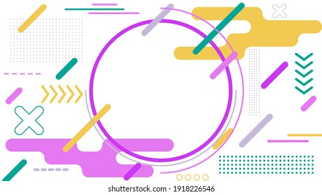Abstract minimal geometric background. Vector illustration.