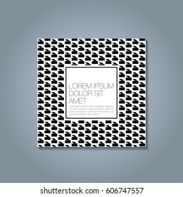 Abstract minimal geometric box design background for book cover brochure flyer poster