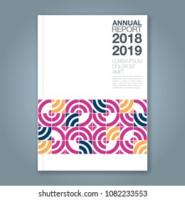 Abstract minimal geometric circle background for business annual report book cover brochure flyer poster