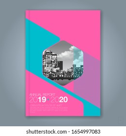 Abstract minimal geometric circle background for business annual report book cover brochure flyer poster