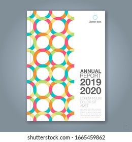 Abstract minimal geometric circle background for business annual report book cover brochure flyer poster