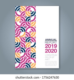 Abstract minimal geometric circle background for business annual report book cover brochure flyer poster