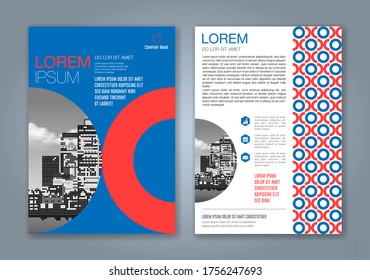 Abstract minimal geometric circle background for business annual report book cover brochure flyer poster