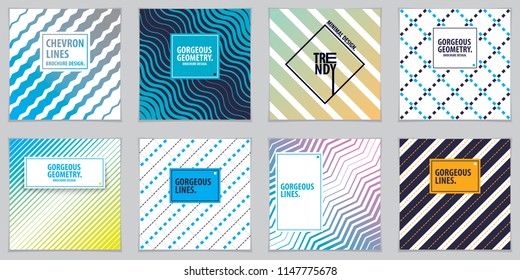 Abstract minimal geometric designs background for business annual reports, book covers, brochures, flyers or posters set. Vector geometric pattern abstract background.
