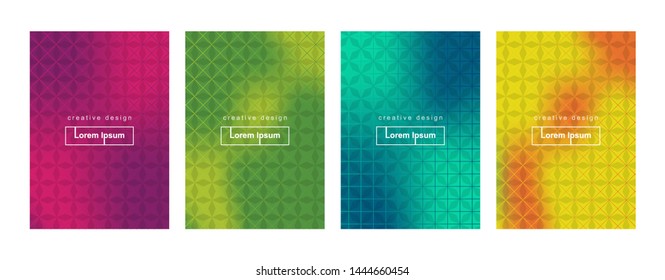 Abstract Minimal Geometric Gradient Cover Background Template Set
