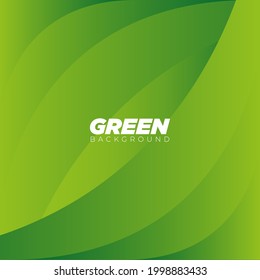 Abstract minimal geometric green background, dynamic shapes composition, Vector background