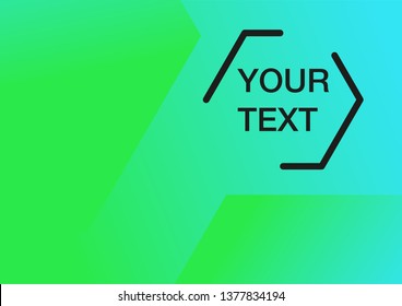 Abstract minimal geometric green vector background. Dynamic shapes composition. Creative wallpaper  can be used in cover design, book design, poster, flyer, website backgrounds or advertising