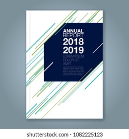 Abstract minimal geometric line background for business annual report book cover brochure flyer poster