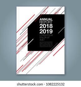 Abstract minimal geometric line background for business annual report book cover brochure flyer poster