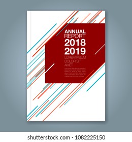 Abstract minimal geometric line background for business annual report book cover brochure flyer poster