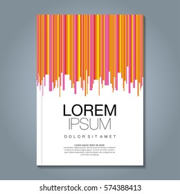 Abstract minimal geometric line background for business annual report book cover brochure flyer poster