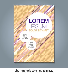 Abstract minimal geometric line background for business annual report book cover brochure flyer poster