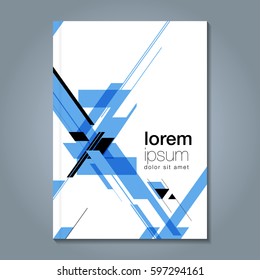 Abstract minimal geometric line background for business annual report book cover brochure flyer poster