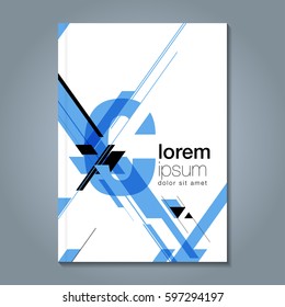 Abstract minimal geometric line background for business annual report book cover brochure flyer poster