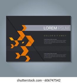 Abstract minimal geometric line background for business annual report book cover brochure flyer poster