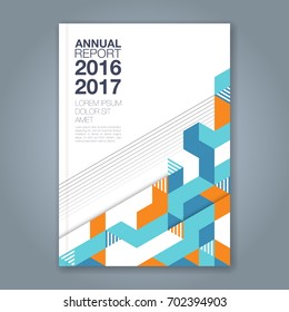 Abstract minimal geometric line background for business annual report book cover brochure flyer poster