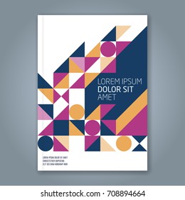 Abstract minimal geometric line background for business annual report book cover brochure flyer poster