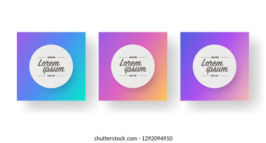 Abstract minimal geometric lines background wallpaper with white round text box design set 
Eps 10 stock vector illustration 