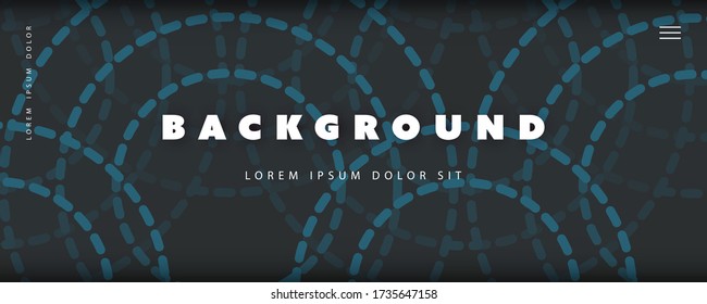 Abstract Minimal Geometric Pattern Background, Multi Purpose Template, Circle Shapes Composition, Poster, Banner, Header or Landing Page Design - Vector Illustration
