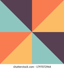 Abstract minimal geometric pattern with colorful shapes wallpaper. vector print.