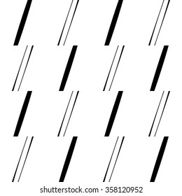 Abstract minimal geometric pattern with diagonal lines, stripes. Monochrome background. Seamlessly repeatable.