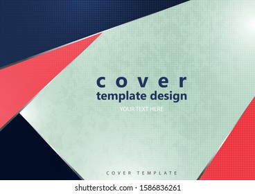 Abstract minimal geometric polygonal shapes. Modern creative corporate design. Trending background for business. Vector illustration