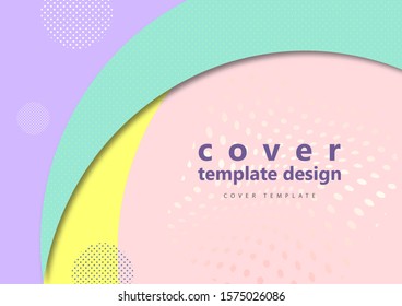 Abstract minimal geometric round circle shapes. Modern creative corporate design. Trending background for business. Vector illustration