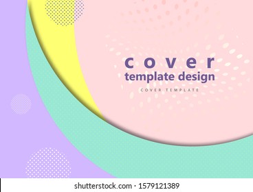 Abstract Minimal Geometric Round Circle Shapes. Modern Creative Corporate Design. Trending Background For Business. Vector Illustration