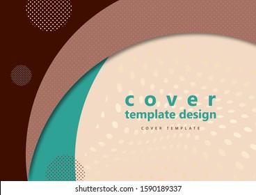 Abstract minimal geometric round circle shapes. Modern creative corporate design. Trending background for business. Vector illustration