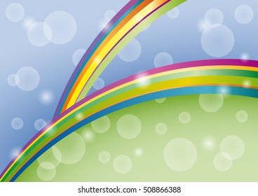 Abstract minimal geometric round circle shapes design background, spring concept