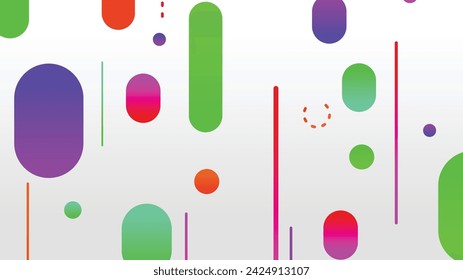 Abstrakte minimale geometrische Form Hintergrund mit Gradient. Dynamische Formenzusammenstellung
