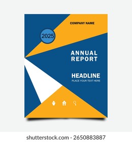 Abstract minimal geometric shapes design background for business report book cover